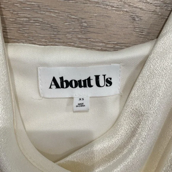 About Us Coco High Slit Maxi Dress in White - Picture 3 of 3